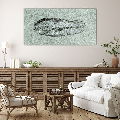 Tableau photo sur verre Forme abstraite dans les tons de bleu