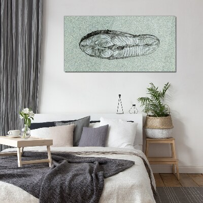 Tableau photo sur verre Forme abstraite dans les tons de bleu