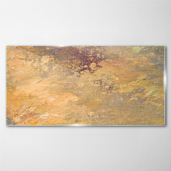 Tableau photo sur verre Reflets dorés dans un paysage abstrait
