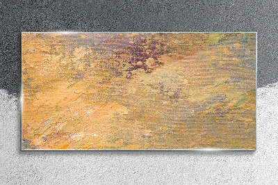 Tableau photo sur verre Reflets dorés dans un paysage abstrait
