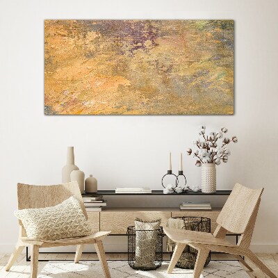 Tableau photo sur verre Reflets dorés dans un paysage abstrait
