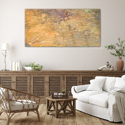 Tableau photo sur verre Reflets dorés dans un paysage abstrait