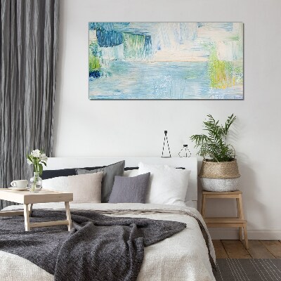 Tableau verre imprimé Nuances tranquilles de l'eau