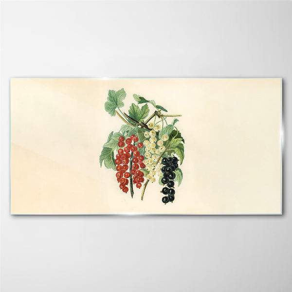 Tableau verre imprimé Bouquet de fruits aux groseilles