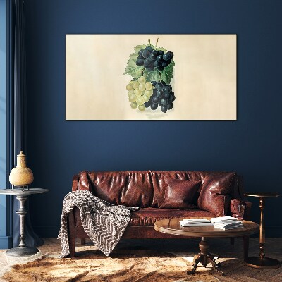 Tableau imprimé sur verre Duo fruité de raisins