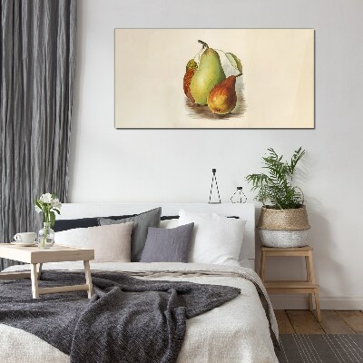 Tableau verre imprimé Composition des fruits des poires
