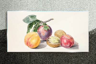Tableau photo sur verre Bouquet de fruits sur fond blanc