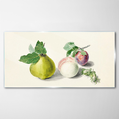 Tableau en verre Paix fruitée