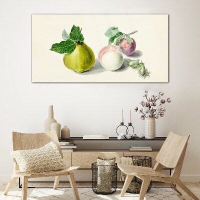 Tableau en verre Paix fruitée