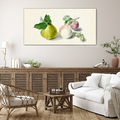 Tableau en verre Paix fruitée
