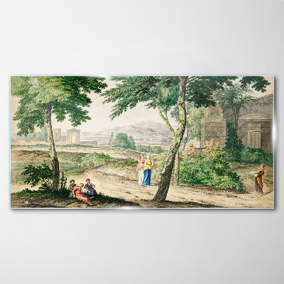 Tableau verre imprimé Une scène de la vie antique