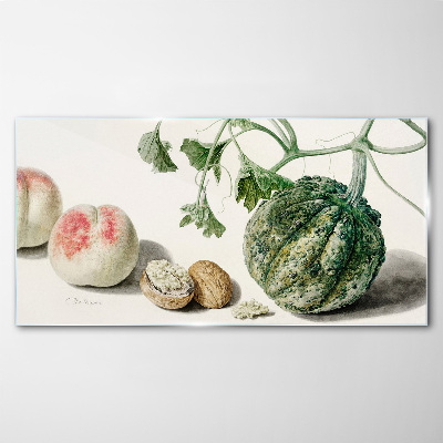 Tableau photo sur verre Fruits et noix en harmonie