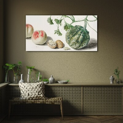 Tableau photo sur verre Fruits et noix en harmonie