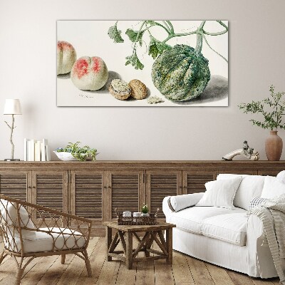 Tableau photo sur verre Fruits et noix en harmonie