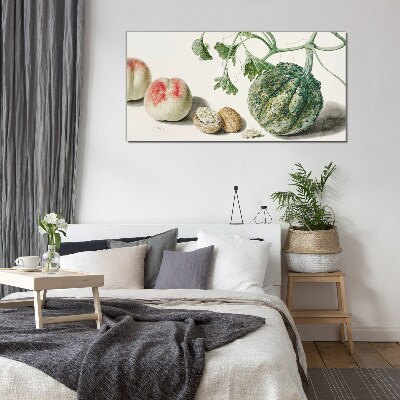 Tableau photo sur verre Fruits et noix en harmonie