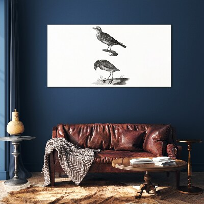 Tableau photo sur verre Oiseaux sur une branche