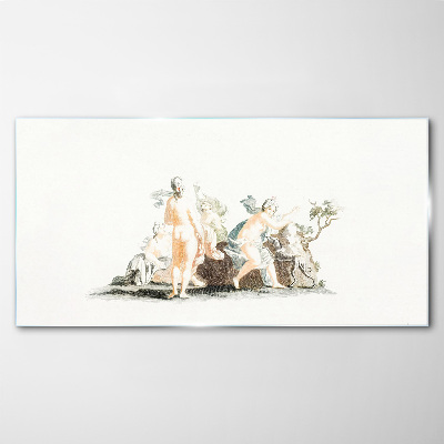 Tableau verre imprimé Scène mythologique avec personnages