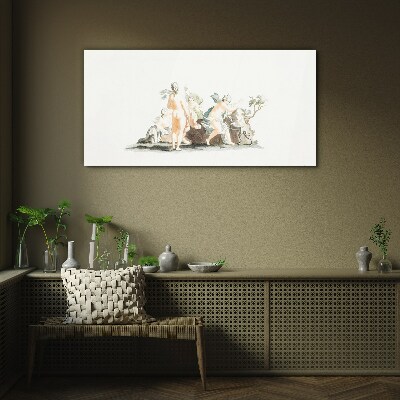 Tableau verre imprimé Scène mythologique avec personnages