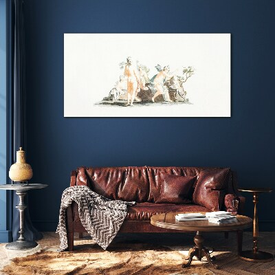 Tableau verre imprimé Scène mythologique avec personnages