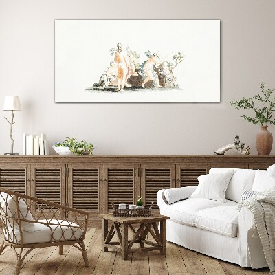 Tableau verre imprimé Scène mythologique avec personnages