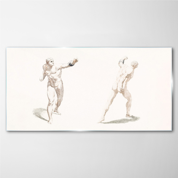 Tableau en verre Mouvement et expression dans l'acte