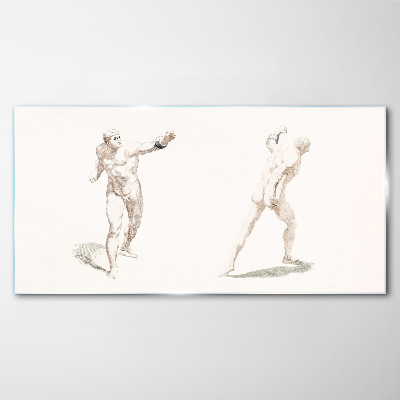 Tableau en verre Mouvement et expression dans l'acte