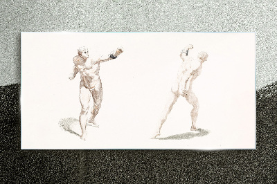 Tableau en verre Mouvement et expression dans l'acte