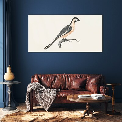 Tableau imprimé sur verre Un oiseau sur une branche