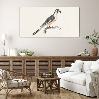 Tableau imprimé sur verre Un oiseau sur une branche