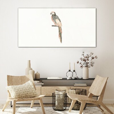 Tableau photo sur verre Un oiseau sur une branche
