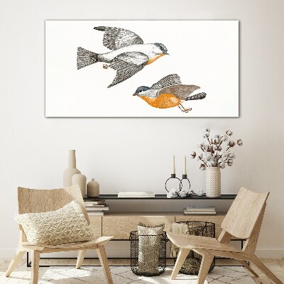 Tableau photo sur verre Oiseaux en vol
