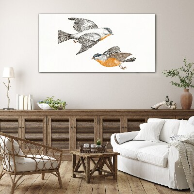 Tableau photo sur verre Oiseaux en vol