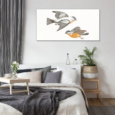 Tableau photo sur verre Oiseaux en vol