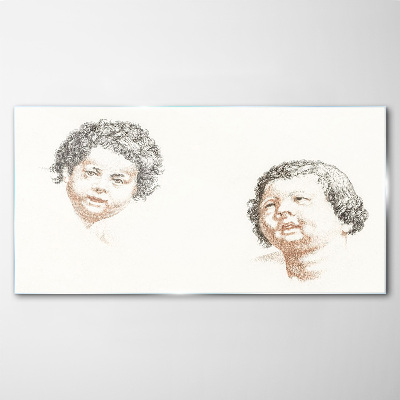 Tableau verre imprimé Portrait de la joie enfantine