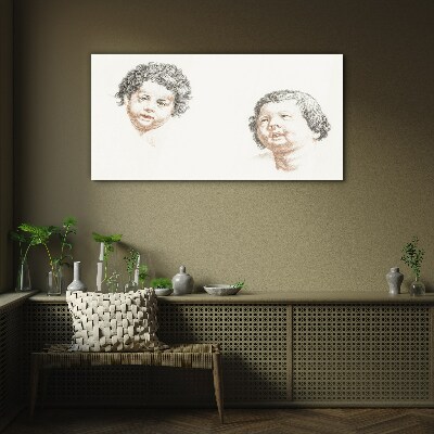 Tableau verre imprimé Portrait de la joie enfantine