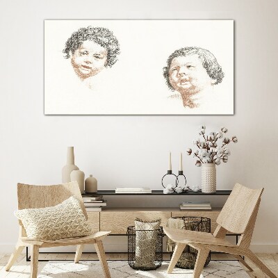 Tableau verre imprimé Portrait de la joie enfantine