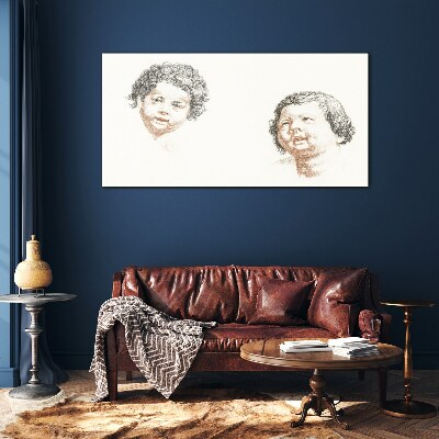 Tableau verre imprimé Portrait de la joie enfantine