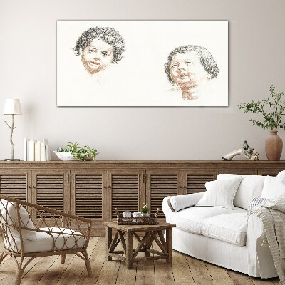 Tableau verre imprimé Portrait de la joie enfantine