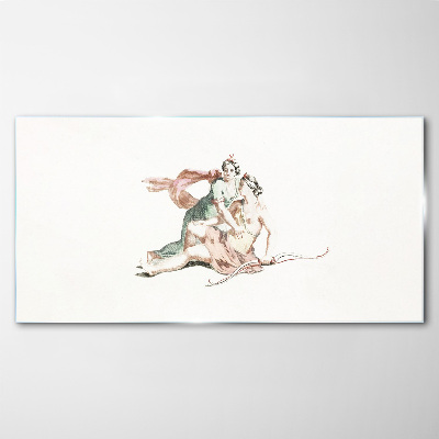 Tableau photo sur verre Scène mythologique avec des figures féminines