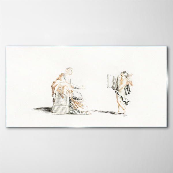 Tableau sur verre Dialogue entre sages