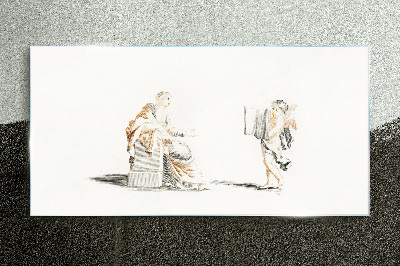 Tableau sur verre Dialogue entre sages