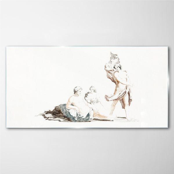 Tableau imprimé sur verre Une scène de la vie artistique