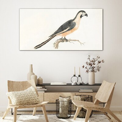 Tableau photo sur verre Un oiseau sur une branche