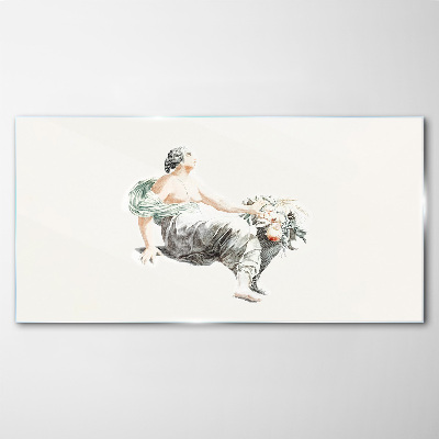 Tableau en verre Muse des fleurs