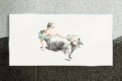 Tableau en verre Muse des fleurs