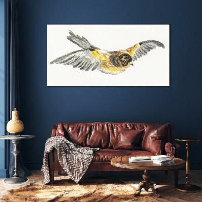 Tableau sur verre Le vol majestueux d'un oiseau