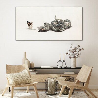 Tableau imprimé sur verre Une rencontre dans la nature