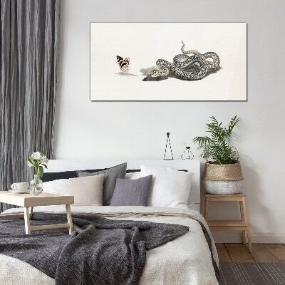 Tableau imprimé sur verre Une rencontre dans la nature