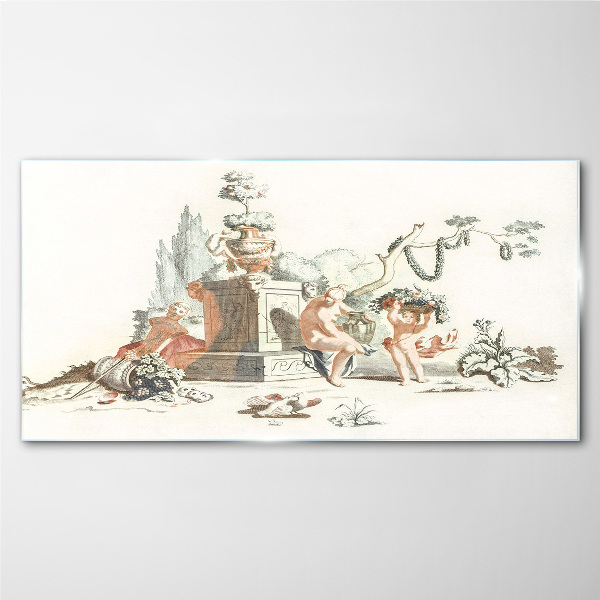 Tableau en verre Scène mythologique avec personnages