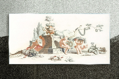 Tableau en verre Scène mythologique avec personnages